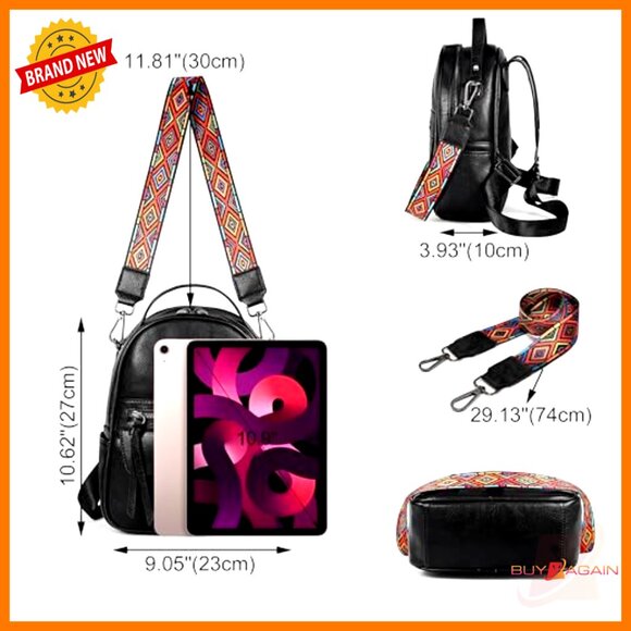 Mini Backpack Convertible Shoulder Bag Crossbody Purse Handbag - Picture 6 of 7